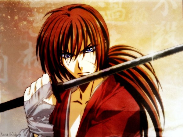 Anime picture 1600x1200 with rurouni kenshin himura kenshin boy sword tagme