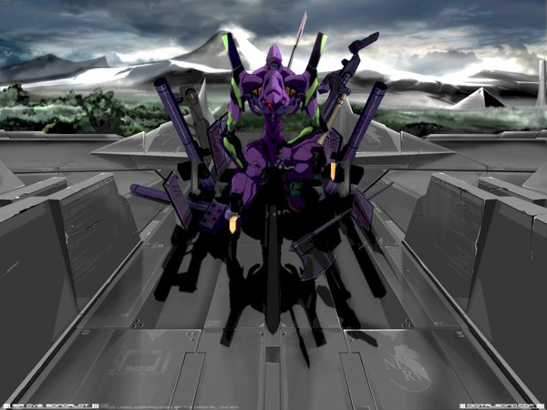 Anime picture 1600x1200 with neon genesis evangelion gainax eva 01 tagme