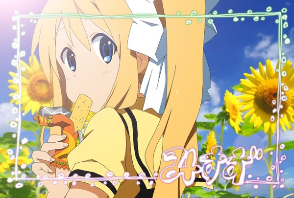Anime picture 1554x1050 with k-on! air kyoto animation key (studio) hirasawa yui kamio misuzu parody girl