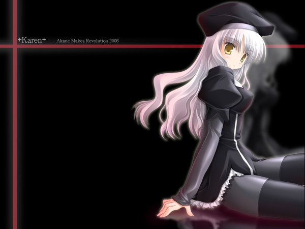 Anime picture 1600x1200 with fate (series) fate/stay night fate/hollow ataraxia studio deen type-moon caren hortensia ikegami akane black background