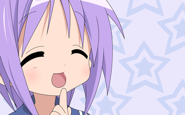 Anime picture 1920x1200 with lucky star kyoto animation hiiragi tsukasa highres close-up girl star (symbol)
