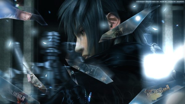 Anime picture 1280x720 with final fantasy final fantasy xiii final fantasy versus xiii square enix lightning farron noctis lucis caelum wide image realistic