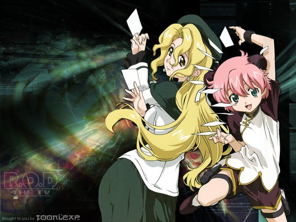 Anime picture 1600x1200 with read or die j.c. staff anita king long hair pink hair