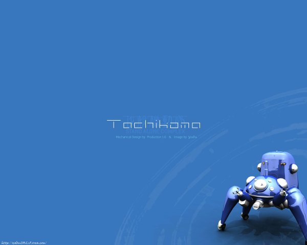 Anime picture 1280x1024 with ghost in the shell production i.g tachikoma blue background tagme