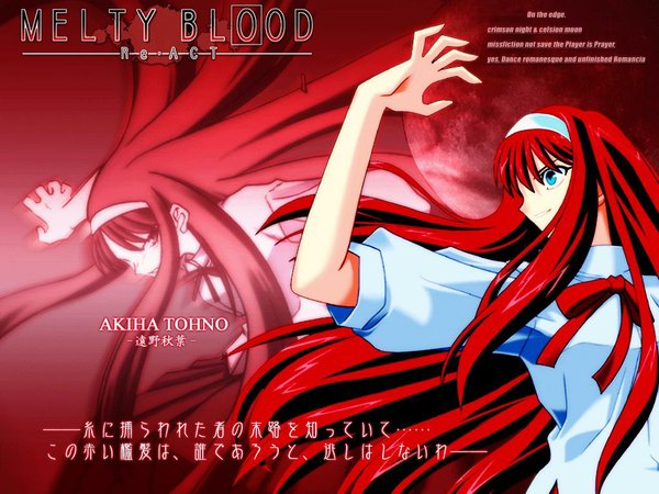 Anime picture 1024x768 with shingetsutan tsukihime melty blood type-moon toono akiha tagme