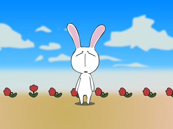 Anime picture 1600x1200 with pani poni dash! mesousa animal bunny tagme