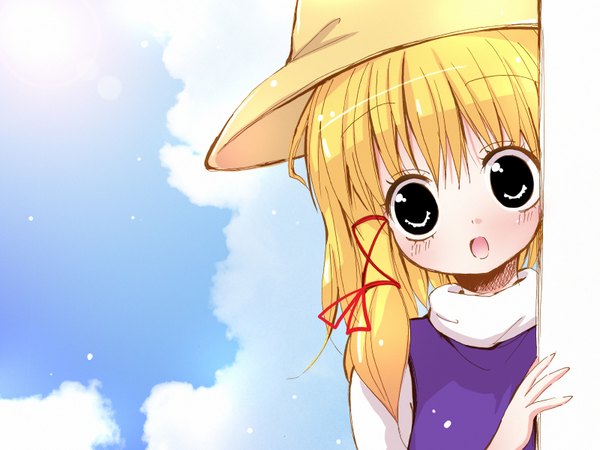 Anime picture 1600x1200 with touhou moriya suwako catbell highres girl hat