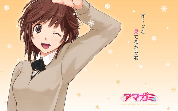 Anime picture 1920x1200 with amagami sakurai rihoko highres wide image