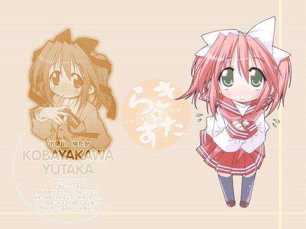 Anime picture 1024x768 with lucky star kyoto animation kobayakawa yutaka girl tagme