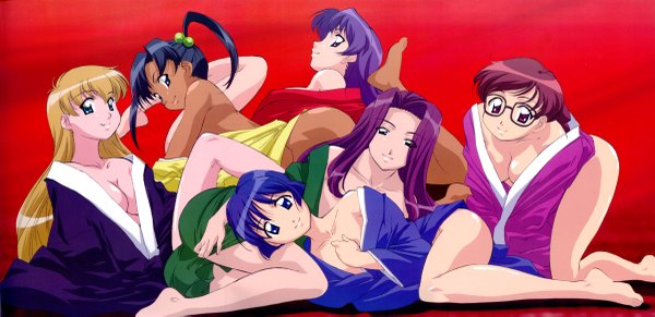 Anime picture 2400x1166 with ai yori aoshi j.c. staff sakuraba aoi highres light erotic wide image