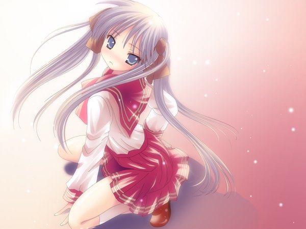 Anime picture 1600x1200 with lucky star kyoto animation hiiragi kagami long hair girl