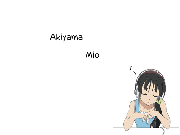Anime picture 1600x1200 with k-on! kyoto animation akiyama mio transparent background vector headphones