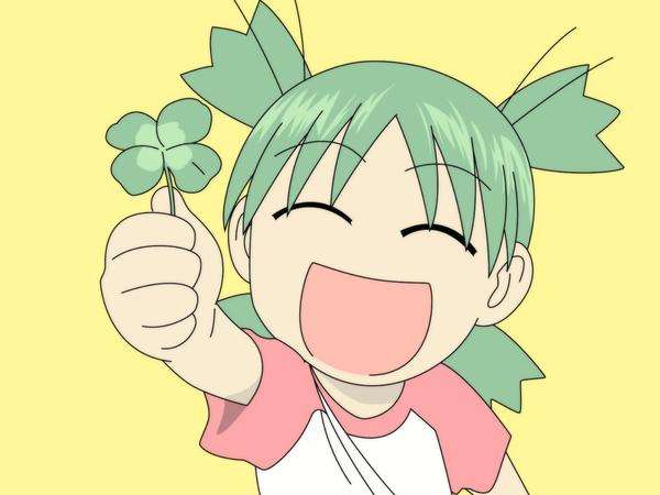 Anime picture 1600x1200 with yotsubato koiwai yotsuba clover (plant) tagme