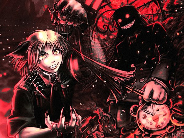 Anime picture 1024x768 with hellsing rip van winkle tagme