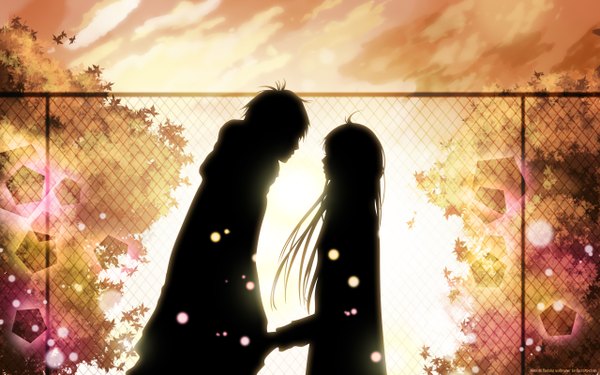 Anime-Bild 2560x1600 mit kimi ni todoke production i.g kuronuma sawako kazehaya shouta highres wide image kiss