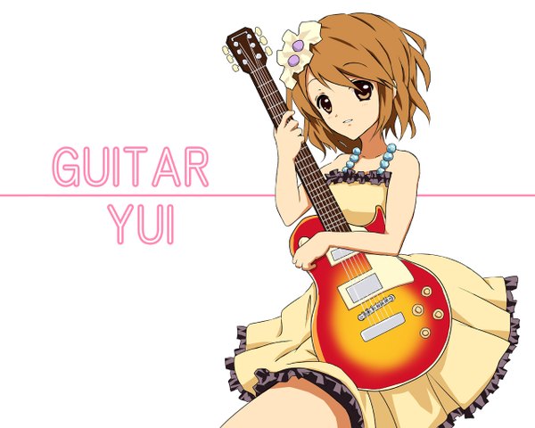 Anime picture 1280x1024 with k-on! kyoto animation hirasawa yui guitar tagme