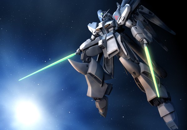 Anime picture 2300x1600 with mobile suit gundam sunrise (studio) highres sky mecha