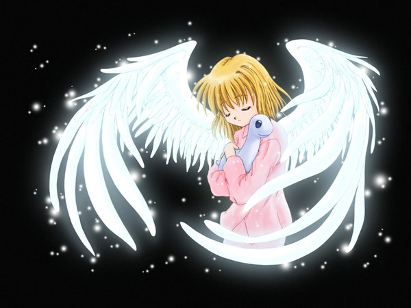 Anime picture 1024x768 with air key (studio) kamio misuzu girl wings tagme