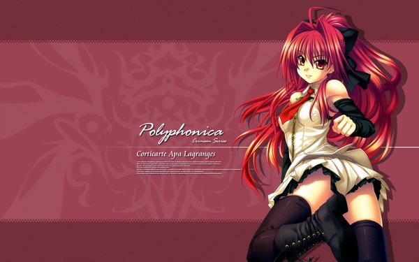 Anime picture 1920x1200 with shinkyoku soukai polyphonica corticarte apa lagranges kannatsuki noboru highres wide image