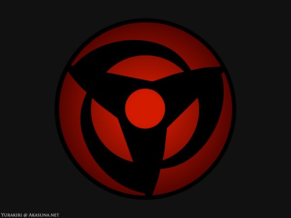 Anime picture 1024x768 with naruto studio pierrot naruto (series) simple background wallpaper black background sharingan sign