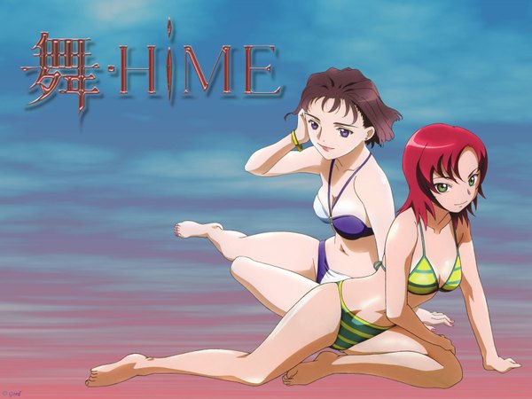 Anime picture 1600x1200 with mai hime sunrise (studio) yuuki nao sagisawa youko light erotic girl