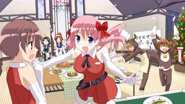 Anime picture 1920x1080 with saki highres wide image christmas