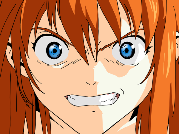 Anime picture 1600x1200 with neon genesis evangelion gainax soryu asuka langley close-up vector