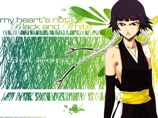 Anime picture 1600x1200 with bleach studio pierrot soifon kubo tite third-party edit tagme