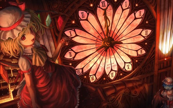 Anime picture 1440x900 with touhou flandre scarlet wide image girl