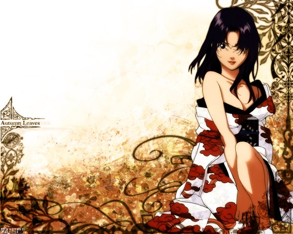 Anime picture 1280x1024 with neon genesis evangelion gainax katsuragi misato looking at viewer signed