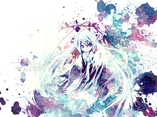 Anime picture 1280x960 with vocaloid hatsune miku meola girl tagme