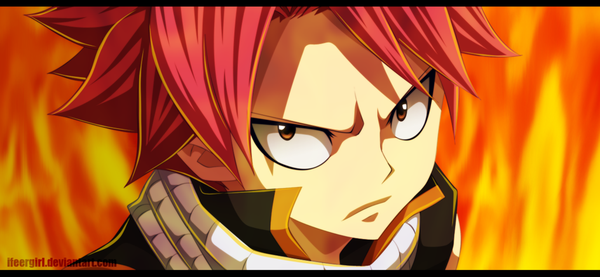 Anime picture 1024x474 with fairy tail natsu dragneel ifeergirl single short hair wide image pink hair orange eyes coloring close-up face boy scarf fire