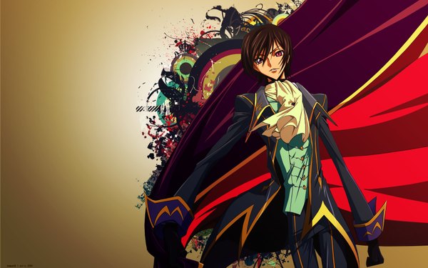 Anime picture 1680x1050 with code geass sunrise (studio) lelouch lamperouge wide image