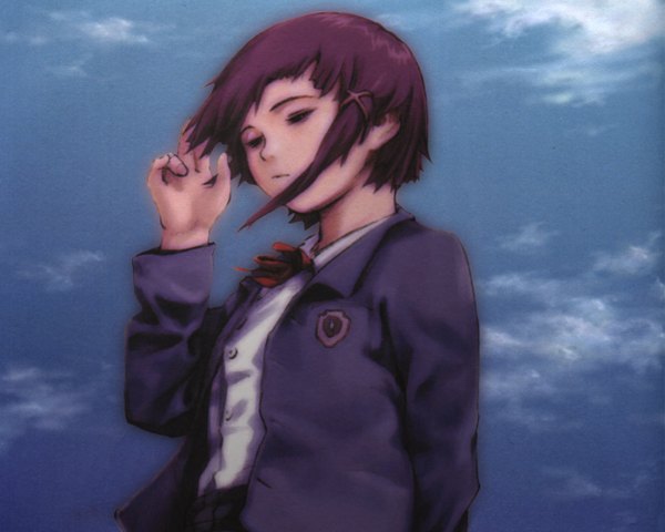 Anime picture 1280x1024 with serial experiments lain iwakura lain tagme