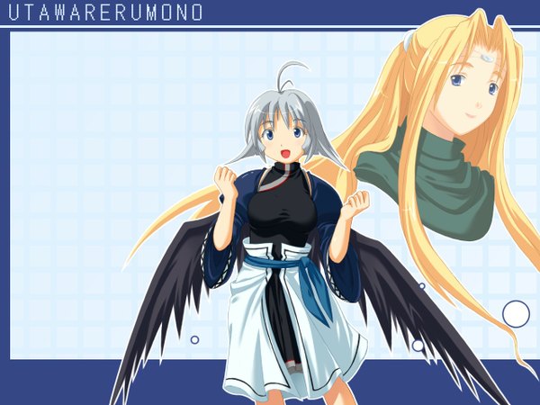 Anime picture 1280x960 with utawareru mono kamyu ulthury angel wings