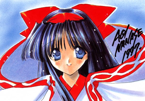 Anime picture 3430x2400 with samurai spirits nakoruru nanase aoi highres japanese clothes miko