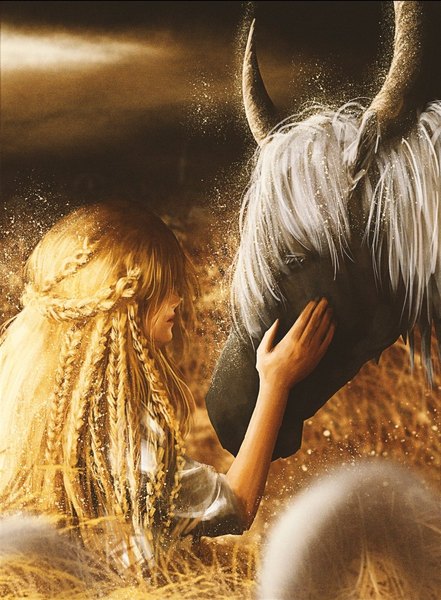 Аниме картинка 1078x1468 с elden ring miquella (elden ring) torrent (elden ring) 00osamio00 один (одна) длинные волосы высокое изображение светлые волосы верхняя часть тела коса (косы) мужчина животное лошадь