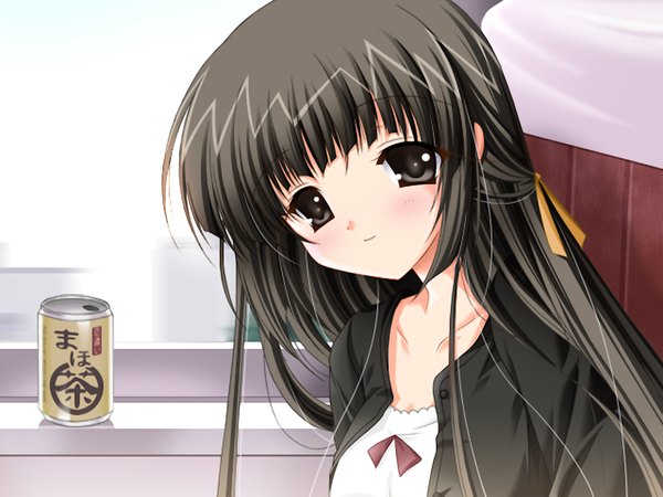 Аниме картинка 1024x768 с mahokoi ecchi na mahou de koi x koi shichau (game) atelier kaguya (studio) sakura hinano длинные волосы чёрные волосы game cg чёрные глаза девушка