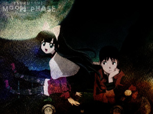 Anime picture 1024x768 with tsukuyomi moon phase hazuki tagme