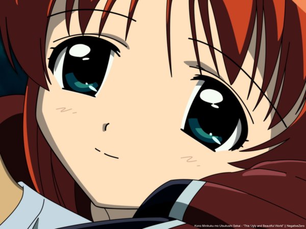 Anime picture 1600x1200 with kono minikuku mo utsukushii sekai hikari (konomini) close-up tagme