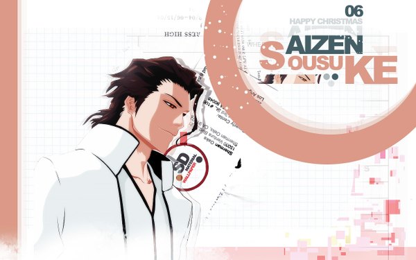 Anime picture 1280x800 with bleach studio pierrot aizen sousuke wide image