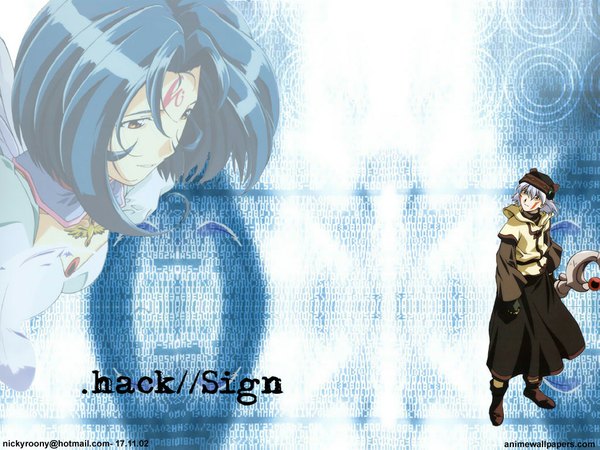 Anime picture 1024x768 with .hack// tagme