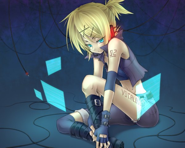 Anime picture 1280x1024 with vocaloid kagamine rin girl tagme