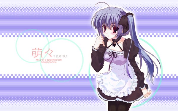 Anime picture 1920x1200 with nanao naru highres wide image maid ribbon (ribbons)