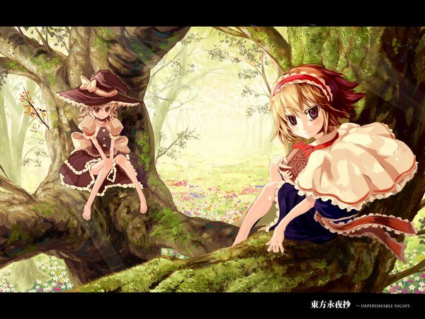 Anime picture 1600x1200 with touhou kirisame marisa alice margatroid girl teku