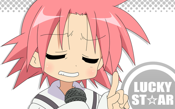 Anime picture 1920x1200 with lucky star kyoto animation kogami akira highres wide image girl microphone