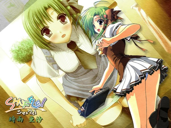 Anime picture 1600x1200 with shuffle! shigure asa light erotic tagme