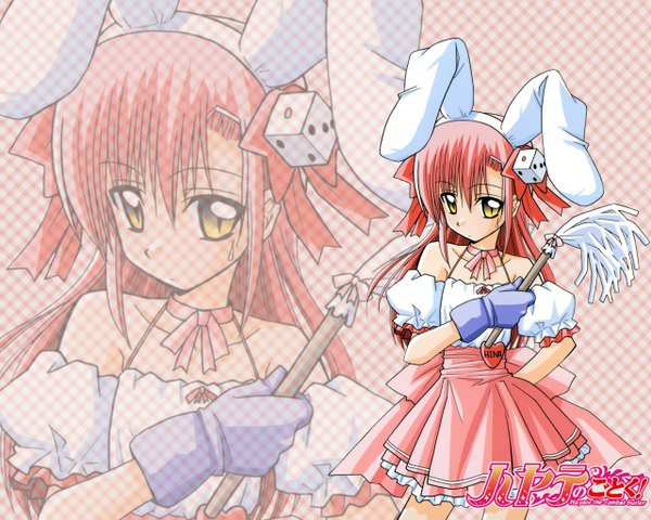 Anime picture 1280x1024 with hayate no gotoku! di gi charat madhouse katsura hinagiku bunny girl cosplay parody girl