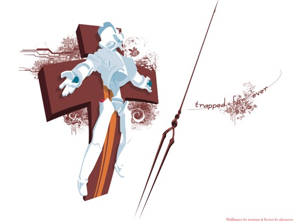 Anime picture 1600x1200 with flcl gainax canti white background tagme