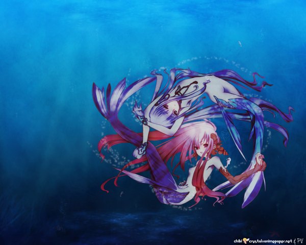イラスト 1280x1024 と mermaid tagme chouko kabutomaru